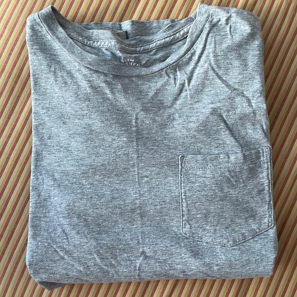 J. Crew shirt sleeve grey shirt size medium